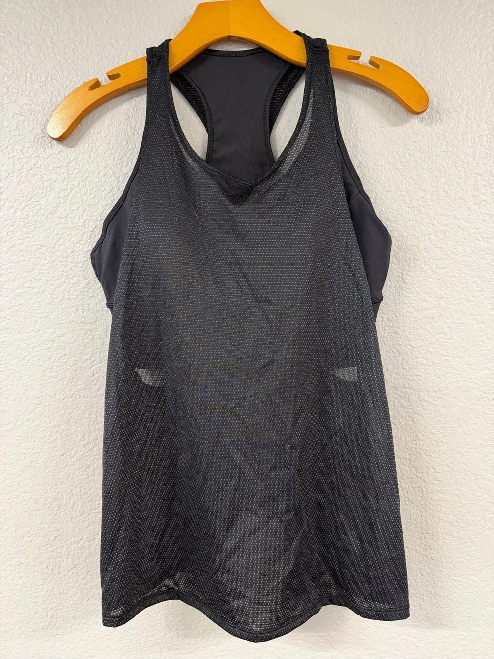 lululemon athletica Black Mesh Racerback Tank